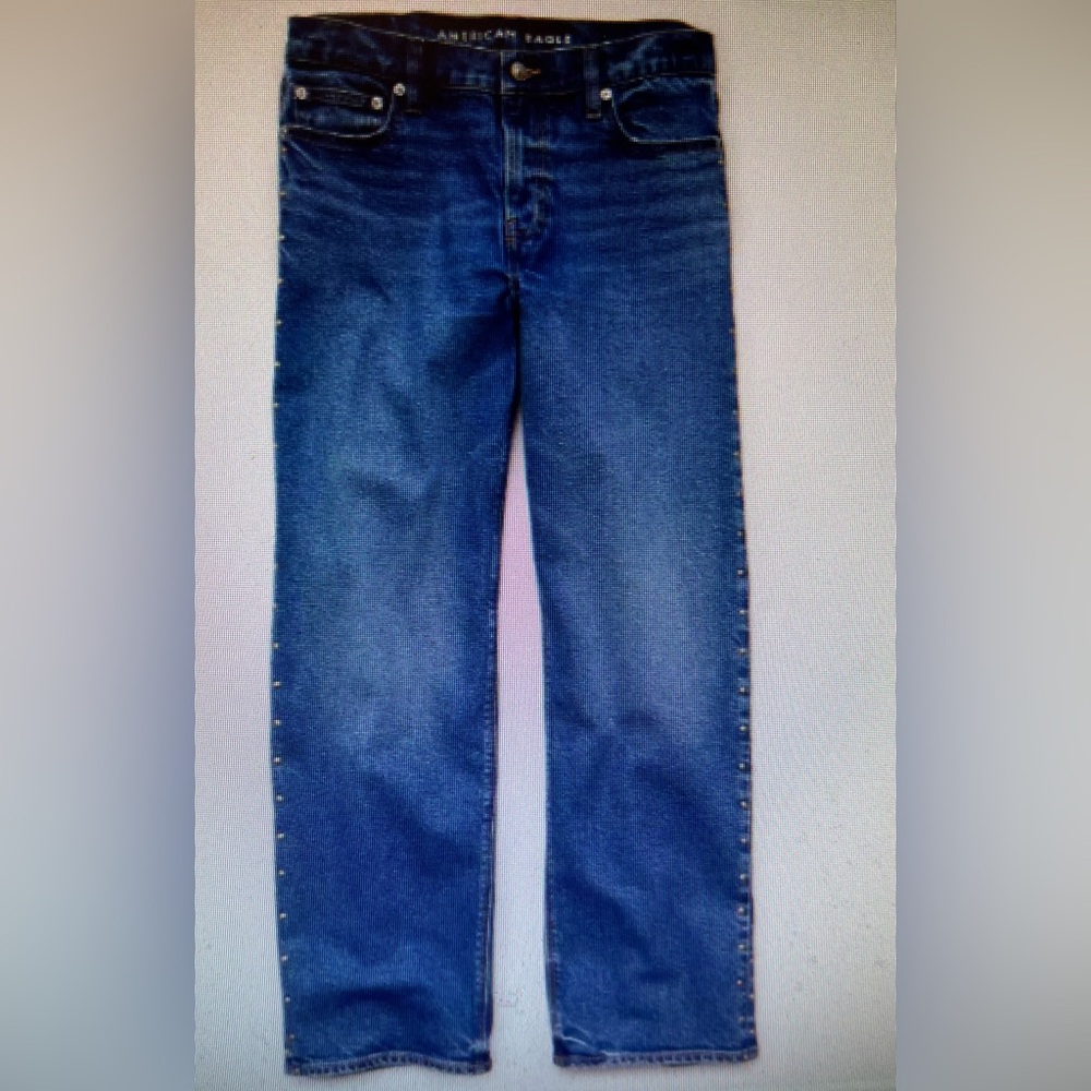 MISSES AMERICAN EAGLE HIGH WAISTED STOVEPIPE JEANS SIZE 6 NWT! - Picture 5 of 8